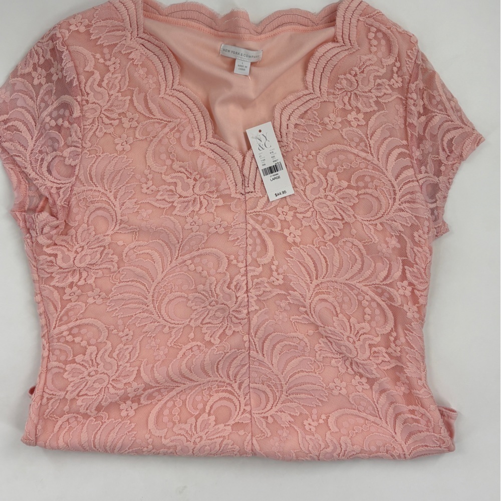 Elegant Pink Lace Women bodysuit - Picture 5 of 7